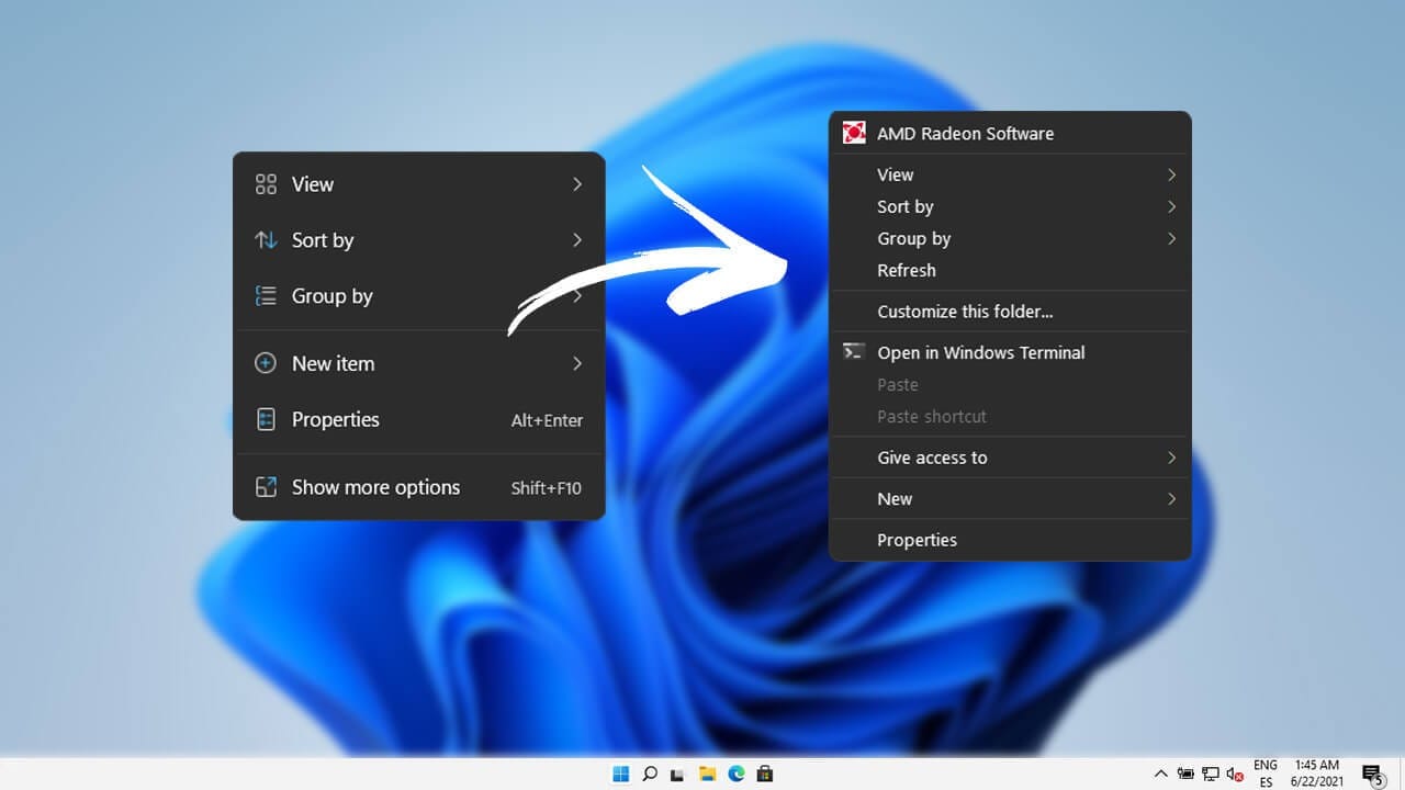 Windows 11 Legacy Context Menu